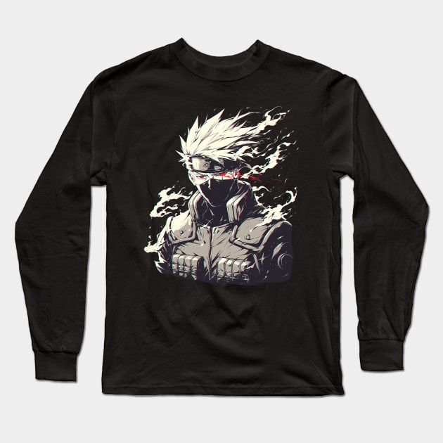 kakashi Long Sleeve T-Shirt by boxermaniac